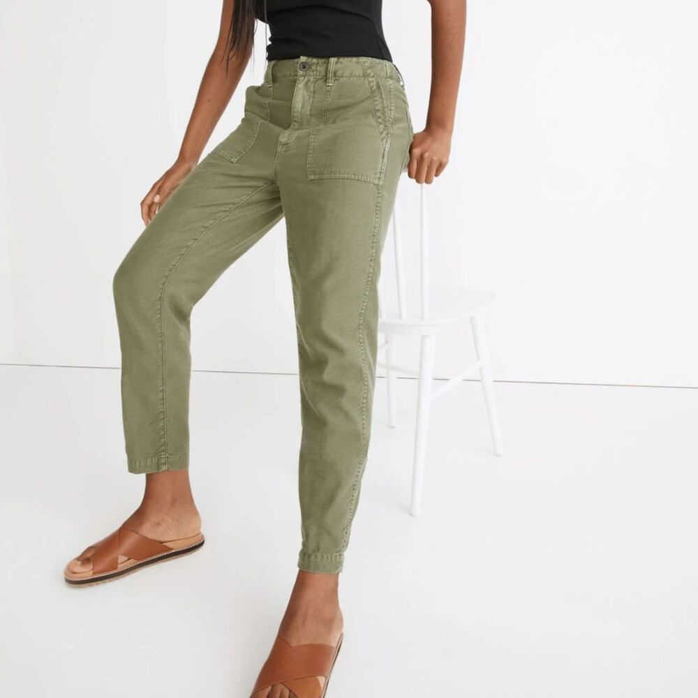 Madewell Curvy Griff Tapered Fatigue Pants size 32 NWT